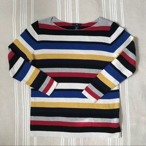 Gap Factory striped boatneck sweater